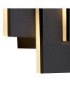 TAHITI XL * APLIQUE MEDIANO LED CUADRADOS 12W - NEGRO - 3000K